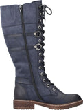 Rieker Tall Boots Rieker Womens Tall Detail Boots - Blue