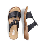 Rieker Two-Strap Sandals Rieker Women's 60885-00 Regina Sandals- Black
