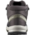 Saloman Hiking & Trail Shoes Salomon Women's Outrise MID GTX Hiking Shoes - Shale/Black/Lichen Green