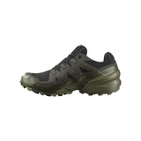 Salomon Hiking & Trail Shoes Salomon Men's Speedcross 6 Gore-Tex Trail Runners- Black/ Peat/ Deep Lichen Green