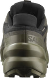 Salomon Hiking & Trail Shoes Salomon Men's Speedcross 6 Gore-Tex Trail Runners- Black/ Peat/ Deep Lichen Green