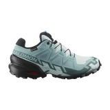 Salomon Hiking & Trail Shoes Salomon Women's Speedcross 6 Gore-Tex Trail Runners- Ballad Blue/ Black/ Tourmaline