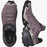 Salomon Hiking & Trail Shoes Salomon Women's Speedcross 6 Trail Running Shoes - Moonscape/Black/Ashes of Roses