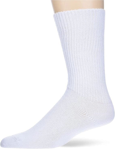 Simcan Socks Simcan Unisex Comfort Diabetic Mid-Calf Socks- White
