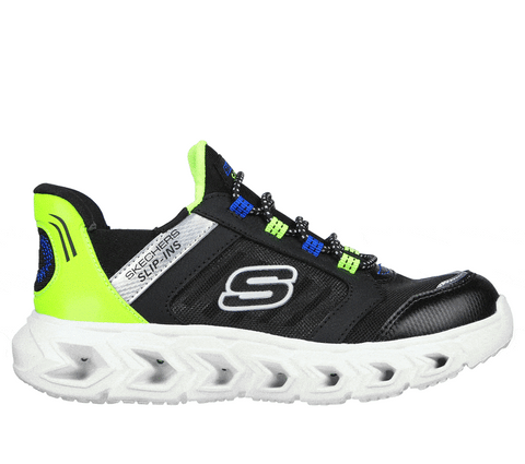 Skechers 0 - Shoes 11 / Black/Blue/Lime Skechers Kids Slip-ins: Hypno-Flash 2.0 - Odelux