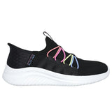 Skechers 0 - Shoes 11 / Black / Multi Skechers Kids Slip-ins: Ultra Flex 3.0 - Bungee Fun - Black/Multi