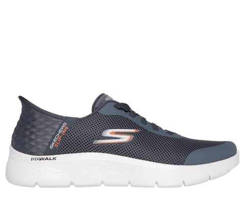 Skechers 0 - Shoes 8 / Gray / 4E (X-Wide) Skechers Mens Slip-ins GO WALK Flex Hands Up - Gray