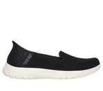 Skechers Athletic Slip-Ons 6 / Black / B (Medium) Skechers Womens Slip-ins Flex Serene - Black/White