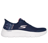 Skechers Athletic Slip-Ons 6 / Navy/Pink / B (Medium) Skechers Slip-ins: GO WALK Flex - Eva - Navy/Pink