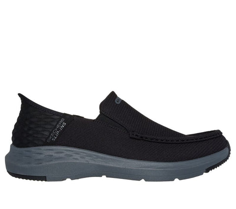 Skechers Athletic Slip-Ons 7 / Black/Charcoal / D (Medium) Skechers Slip-ins Relaxed Fit: Parson - Ralven - Black/Charcoal