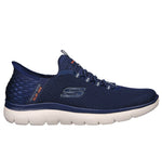 Skechers Athletic Slip-Ons 8 / Navy / 2E (Wide) Skechers Mens Summits Slip-ins - High Range - Navy