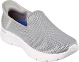 Skechers Athletic Slip-Ons Medium / Taupe / 5 US Skechers Women's Go Walk Flex Slip Ons- Taupe/ Blue