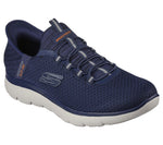 Skechers Athletic Slip-Ons Skechers Mens Summits Slip-ins - High Range - Navy