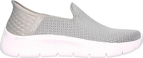 Skechers Athletic Slip-Ons Skechers Women's Go Walk Flex Slip Ons- Taupe/ Blue