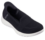 Skechers Athletic Slip-Ons Skechers Womens Slip-ins Flex Serene - Black/White