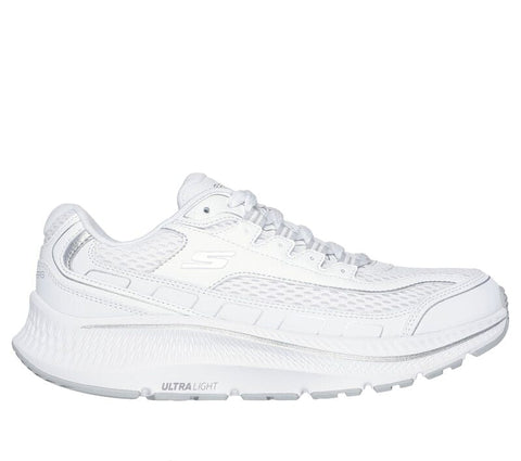 Skechers Hiking & Trail Shoes 6 / White / Silver / B (Medium) Skechers Womens Go Run Consistent 2.0 Advantage - White / Silver