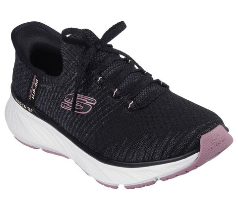 Skechers Hiking & Trail Shoes Skechers Womens Slip-ins Relaxed Fit Edgeride - Black / Pink