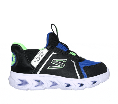 Skechers Kids Shoes 5 / D (Medium) / Black/Blue/Lime Skechers Toddlers Slip-ins: Hypno-Flash 2.0 - Brisk-Brights - Black/Blue/Lime