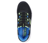 Skechers Kids Shoes Skechers Kids Slip-ins: Bounder - Brisk-Burst - Black / Blue / Lime