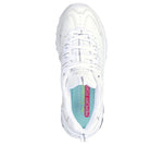 Skechers Running Shoes Skechers Womens D'Lites - Fresh Start - White/Silver