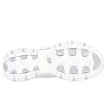 Skechers Running Shoes Skechers Womens D'Lites - Fresh Start - White/Silver