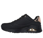 Skechers Running Shoes Skechers Womens Uno Shimmer Away - Black