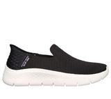 Skechers Shoe 5 / Black/White / B (Medium) Skechers Womens Slip-ins Go Walk Flex-Relish - Black/White