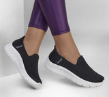 Skechers Shoe Skechers Womens Slip-ins Go Walk Flex-Relish - Black/White