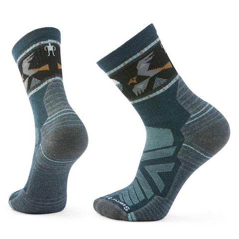 Smartwool Socks Smartwool Unisex Hike Soaring Mid Crew Socks-Twilight Blue