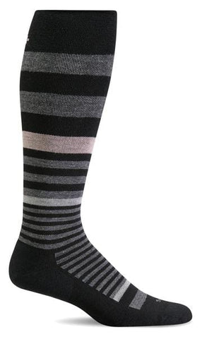 Sockwell Socks Sockwell CIRCULATOR Women's Compression Socks 15-20mmHg - Orbital Stripe Multi Blue