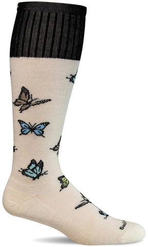 Sockwell Socks Sockwell Women's Flutter | Firm Graduated Compression Socks-Natural