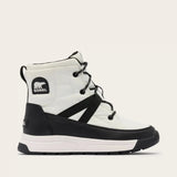 Sorel Ankle Boots Medium / White/ Black / 5 US Sorel Women's Whitney III Mid Waterproof Boots- Sea Salt/ Black