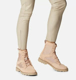 Sorel Mid Boots Sorel Women's Caribou On the Move Waterproof Lace Boots- Natural Tan