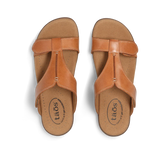 Taos Flat Sandals Taos Women's The Show Slide Sandals- Caramel