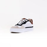 Taos Lifestyle Sneakers Taos Women's Pop Soul Leather Sneakers- Black & Brown Multi