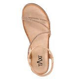 TAXI Ankle Strap Sandals Taxi Women's Paige-01 Strappy Sandals- Rose Gold