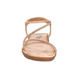 TAXI Ankle Strap Sandals Taxi Women's Paige-01 Strappy Sandals- Rose Gold