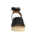 TAXI Ankle Strap Sandals Taxi Womens Adrianna Espadrilles - Black