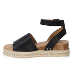 TAXI Ankle Strap Sandals Taxi Womens Adrianna Espadrilles - Black