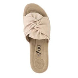 TAXI Slide Sandals Taxi Women’s Janice 05 Wedge Sandals- Nude