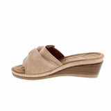 TAXI Slide Sandals Taxi Women’s Janice 05 Wedge Sandals- Nude