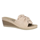 TAXI Slide Sandals Taxi Women’s Janice 05 Wedge Sandals- Nude