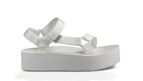 Teva Summer Sandals 6 Women's FLATFORM White Sandals