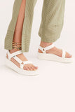 Teva Summer Sandals Women's FLATFORM White Sandals