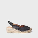 Toni Pons Heeled & Wedge Sandals Medium / Black / 37 EU Toni Pons Bernia-P Espadrille Wedges- Black