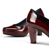 Dorking Women's Blesa Pumps- Napplak Burgundy Patent