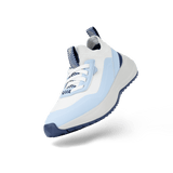 Vessi Lifestyle Sneakers Medium / White/ Blue / 5 US Vessi Women's Stormburst Low Top Sneakers- Selene/ Moonstone