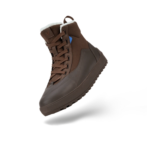 Vessi Lifestyle Sneakers Vessi Men's Alta High Top Winter Boots- Dark Tea/ Mocha