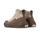 Vessi Lifestyle Sneakers Vessi Men's Stormburst High Top Sneakers- Sandwash/ Dark Teak