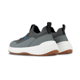 Vessi Lifestyle Sneakers Vessi Men's Stormburst Low Top Sneakers- Dark Grey/ White